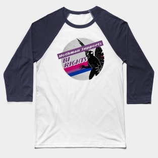 Bi Pride Mothman Baseball T-Shirt